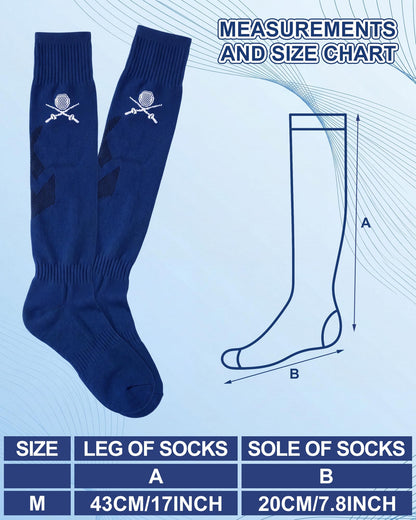 5 Pairs Fencing Socks for Men Youth Novelty Christmas Fencer Gifts