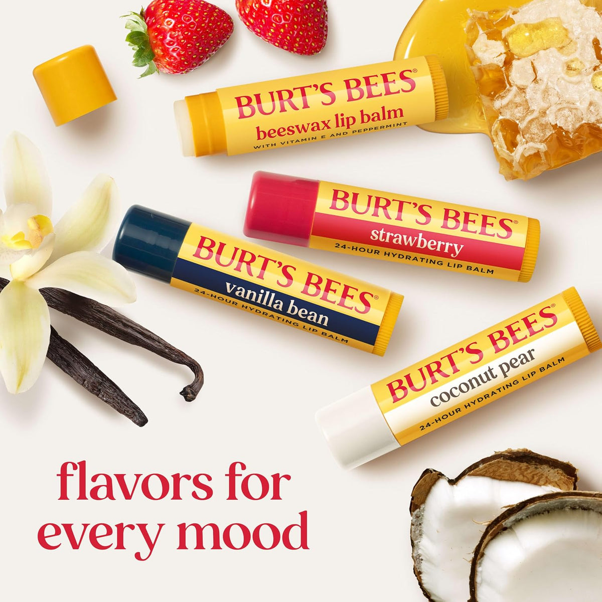 Burt's Bees 100% Natural Moisturizing Lip Balm (Original Beeswax)