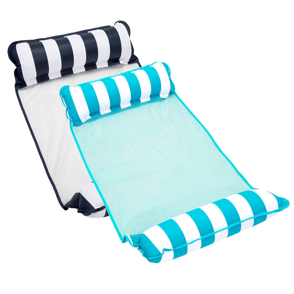 Aqua 4-in-1 Monterey Hammock Pool Float & Water Hammocks – 2-3-4 Multipacks – Multiple Colors/Styles – for Adults and Kids Floating