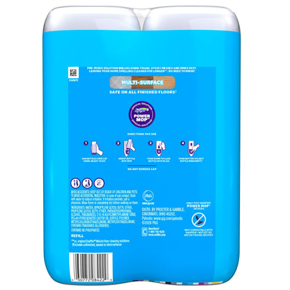 Swiffer Power Mop Refill Solution, Floor Cleaner for Mopping Tile, Vinyl, Laminate, Wood in Home, Bathroom, Kitchen, All Purpose Multi-Surface Solution for Floor Cleaning, Lavender Scent, 50.6oz