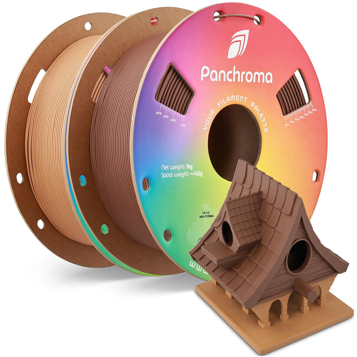 Polymaker Panchroma Matte PLA Filament 1.75mm, 1kg, Charcoal Black
