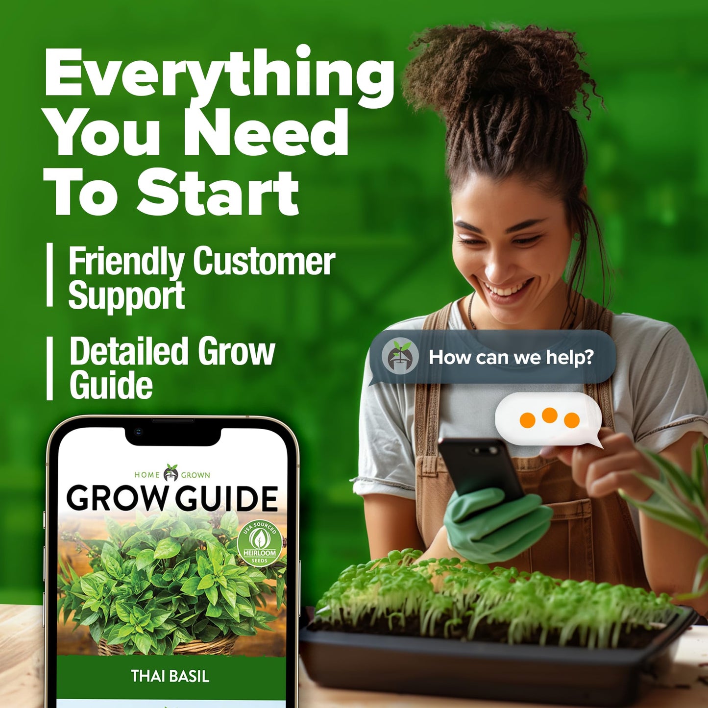 HOME GROWN 𝗨𝗦𝗔 𝗣𝗥𝗘𝗠𝗜𝗨𝗠 Peppermint Seeds Pack – 2,370 𝗡𝗢𝗡-𝗚𝗠𝗢 Heirloom Mint Seeds for Planting. Grow Peppermint Plants in Your Herb Garden Indoors or Outdoors (Mentha x piperita)