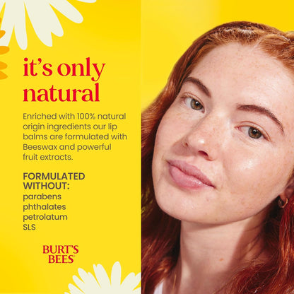 Burt's Bees 100% Natural Moisturizing Lip Balm (Original Beeswax)