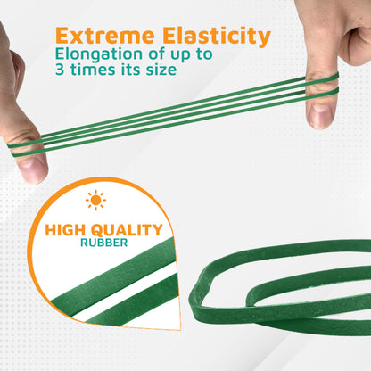 PlasticMill Rubber Bands - #33 Size - Red Rubberbands - 1LB/500 Count