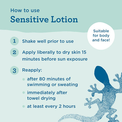 Blue Lizard Sensitive Mineral Sunscreen SPF 50 Sunscreen Lotion, 5 fl oz