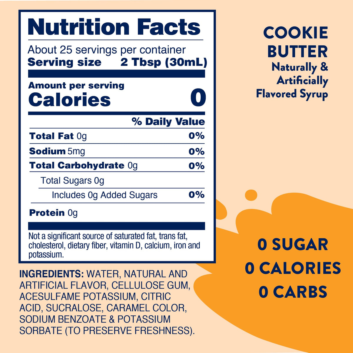 Jordan's Skinny Mixes Pumpkin Caramel Coffee Syrup, 25.4 fl oz