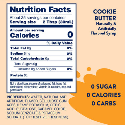 Jordan's Skinny Mixes Pumpkin Caramel Coffee Syrup, 25.4 fl oz