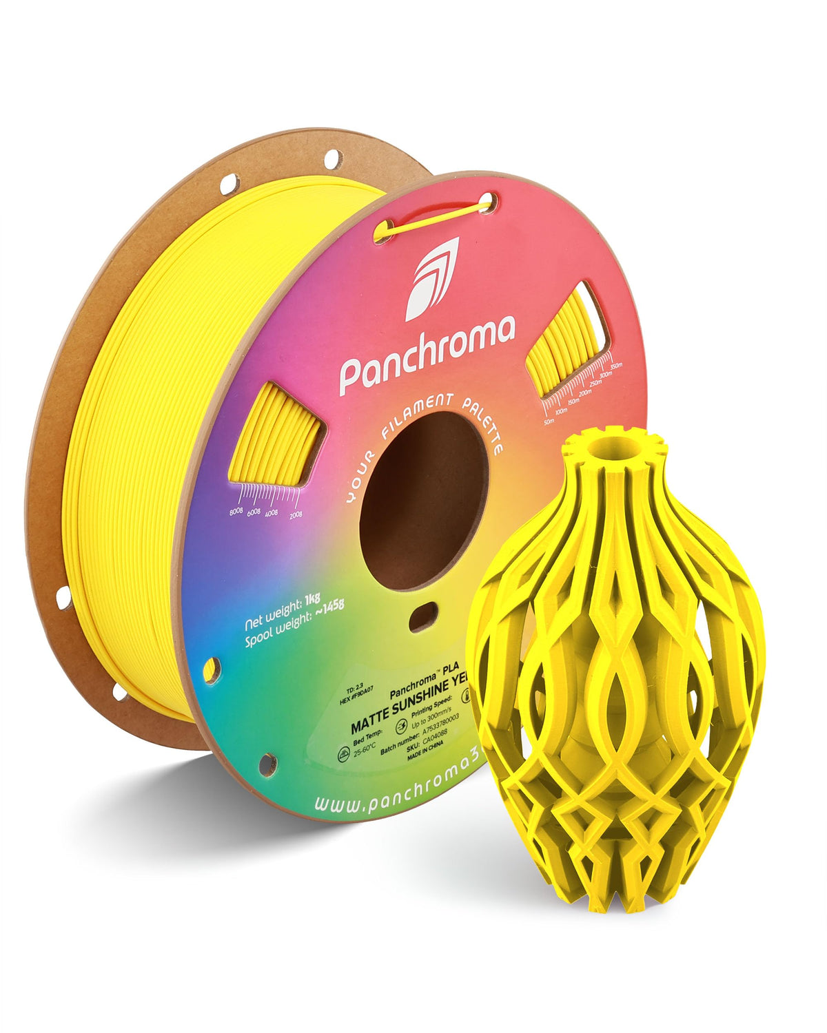 Polymaker Panchroma Matte PLA Filament 1.75mm, 1kg, Charcoal Black