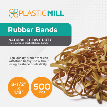 PlasticMill Rubber Bands - #33 Size - Red Rubberbands - 1LB/500 Count