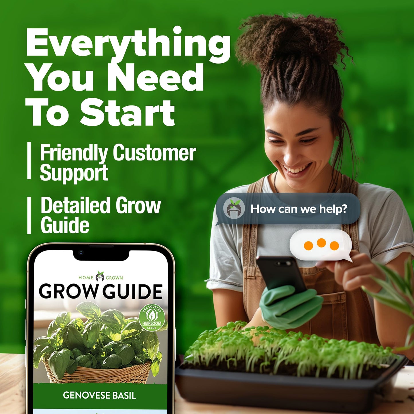 HOME GROWN 𝗨𝗦𝗔 𝗣𝗥𝗘𝗠𝗜𝗨𝗠 Peppermint Seeds Pack – 2,370 𝗡𝗢𝗡-𝗚𝗠𝗢 Heirloom Mint Seeds for Planting. Grow Peppermint Plants in Your Herb Garden Indoors or Outdoors (Mentha x piperita)