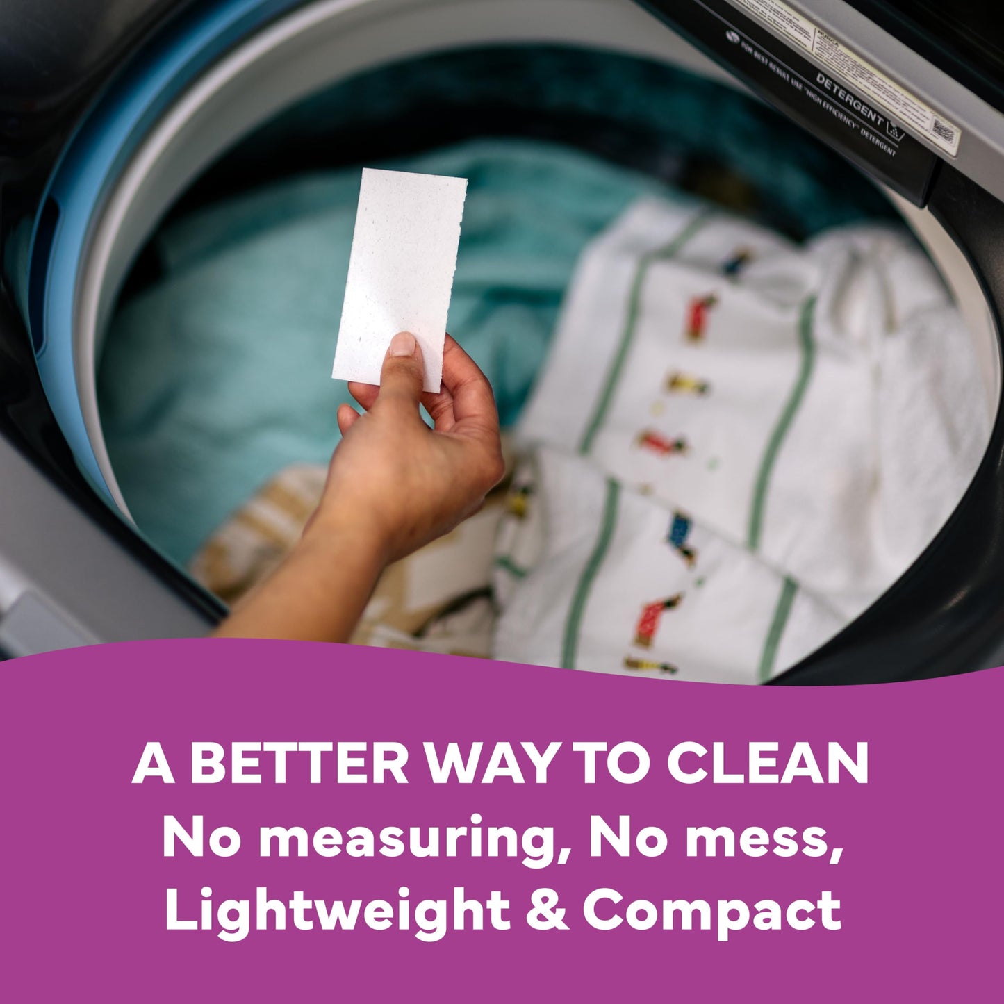 Tru Earth Compact Dry Laundry Detergent - Up to 128 Loads (64 Sheets) - Paraben-Free - Original Eco-Strip Liquidless Detergent, Travel - Fresh Linen | Packaging May Vary