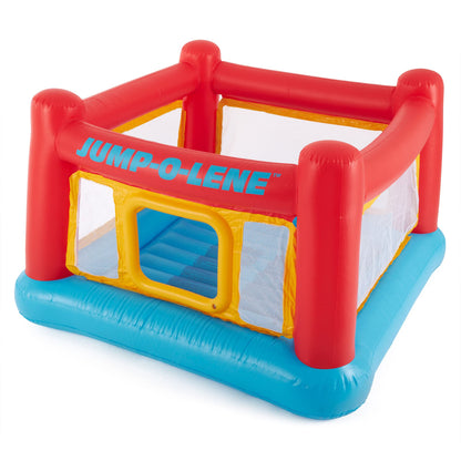 INTEX Jump-O-Lene Inflatable Trampoline Bounce House for Kids Ages 3-6