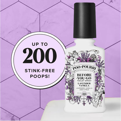 Poo-Pourri Before-You-Go Toilet Spray, Lavender Vanilla, 2 Fl Oz