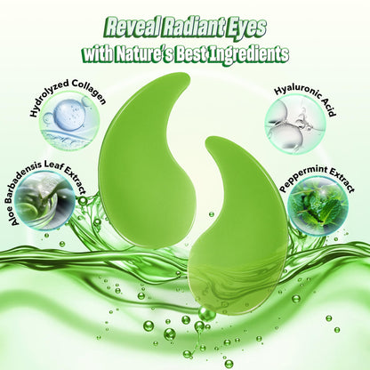 24K Gold Under Eye Patches - 60 Pack for Puffy Eyes, Dark Circles, Bags & Wrinkles with Collagen & Hyaluronic Acid - Eye Care Pads for Daily Skincare (Gold)