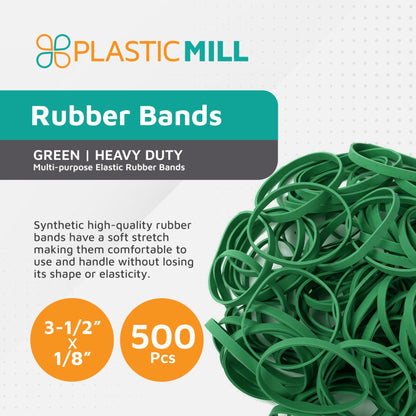 PlasticMill Rubber Bands - #33 Size - Red Rubberbands - 1LB/500 Count