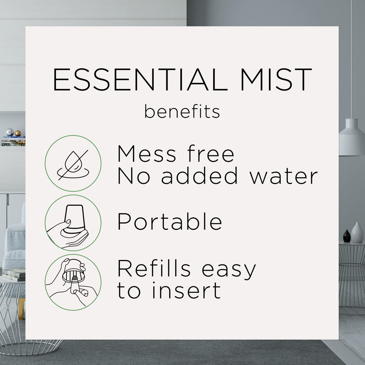 Air Wick Essential Mist, Lavender & Almond Blossom Diffuser Refill, 3 count