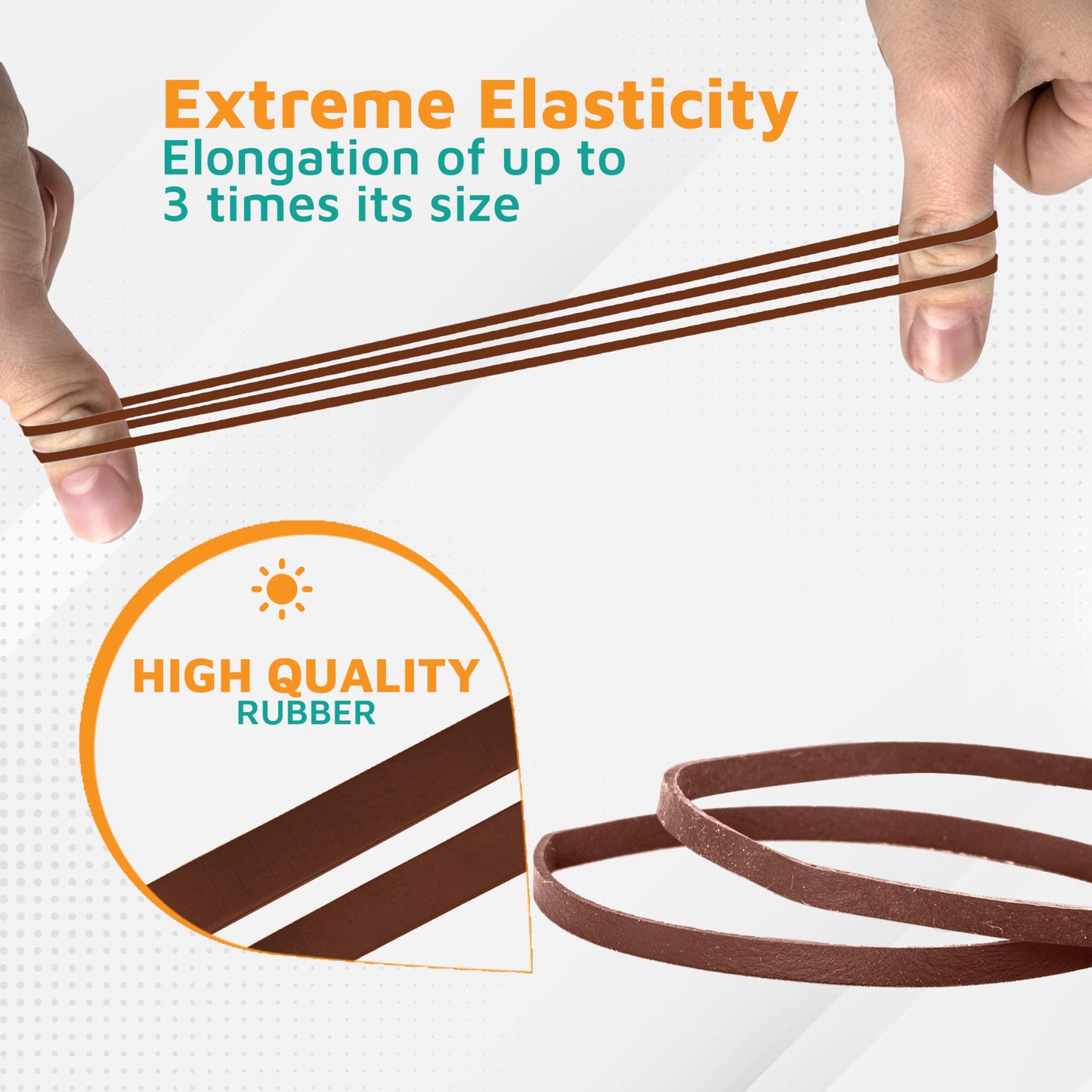 PlasticMill Rubber Bands - #33 Size - Red Rubberbands - 1LB/500 Count