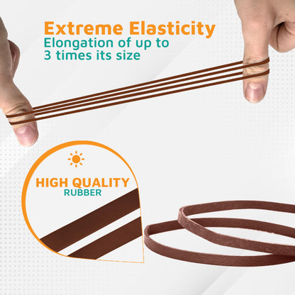 PlasticMill Rubber Bands - #33 Size - Red Rubberbands - 1LB/500 Count