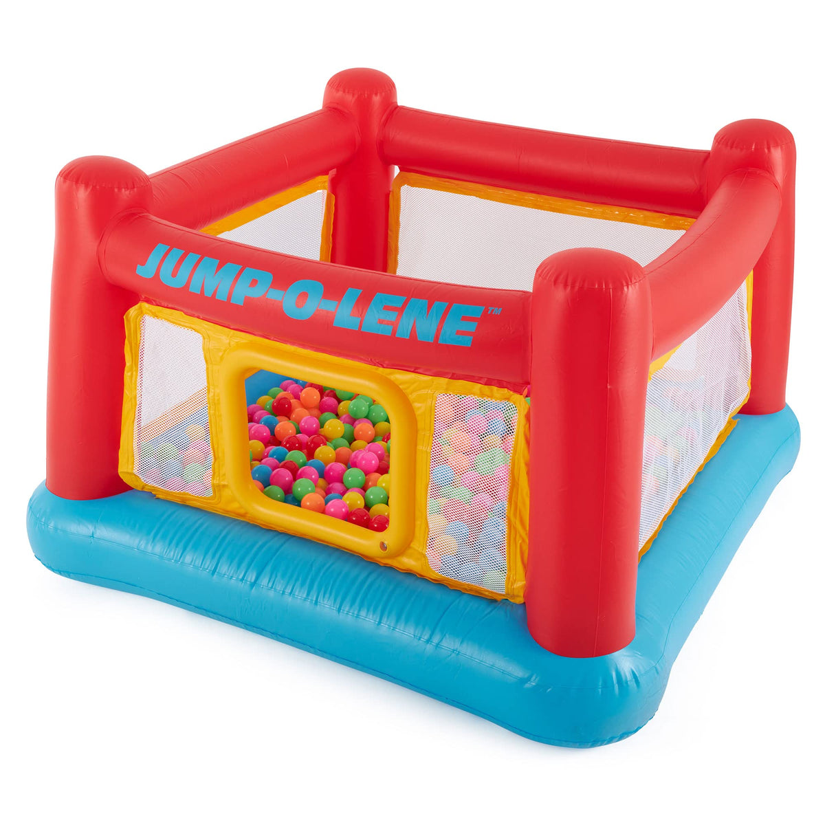 INTEX Jump-O-Lene Inflatable Trampoline Bounce House for Kids Ages 3-6