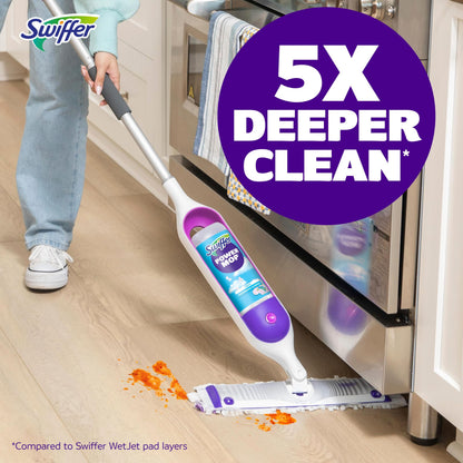 Swiffer Power Mop Refill Solution, Floor Cleaner for Mopping Tile, Vinyl, Laminate, Wood in Home, Bathroom, Kitchen, All Purpose Multi-Surface Solution for Floor Cleaning, Lavender Scent, 50.6oz