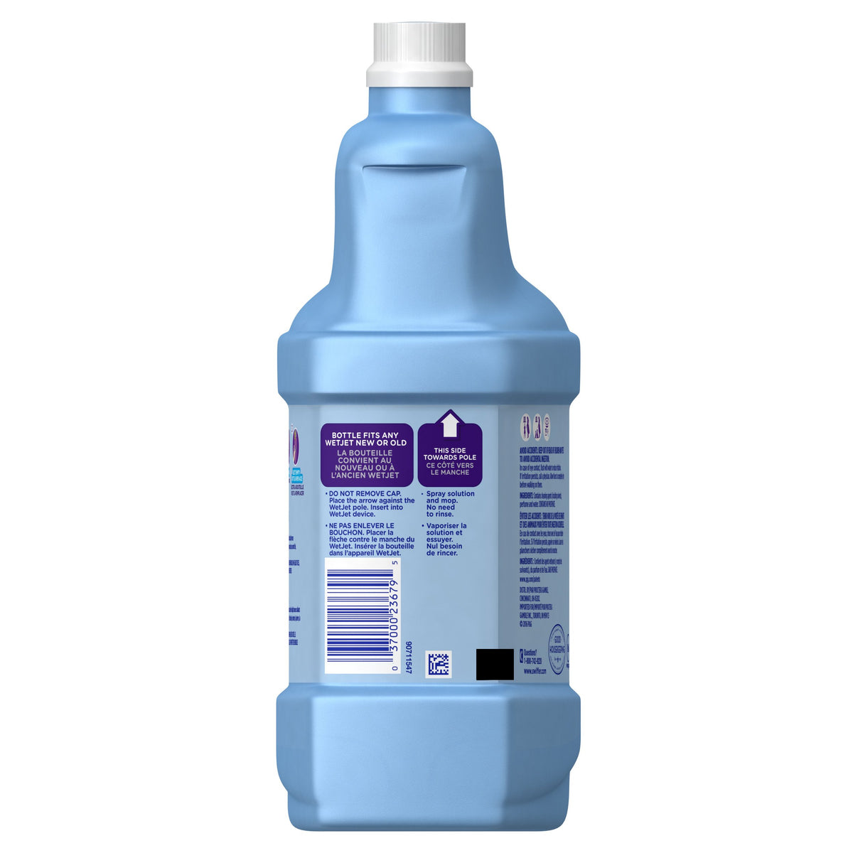 Swiffer WetJet Multi-Purpose Floor Cleaner Solution with Febreze Refill, Hardwood Floor Cleaner, Lavender Scent, 1.25 Liter -42.2 Fl Oz (Pack of 2)