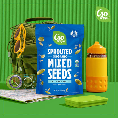 Go Raw Organic Sprouted Pumpkin Seeds - Sea Salted Pepita Snack