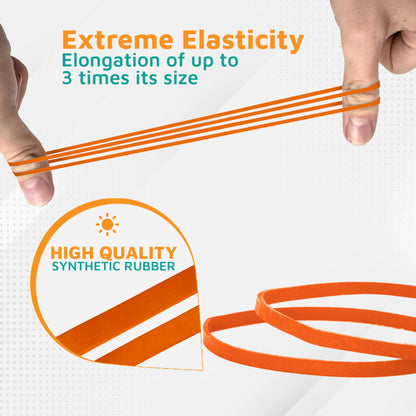 PlasticMill Rubber Bands - #33 Size - Red Rubberbands - 1LB/500 Count