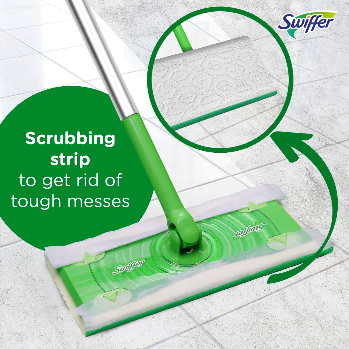 Swiffer Sweeper Wet Mopping Cloth Multi Surface Refills, Mops for Floor Cleaning, Febreze Lavender Scent, 36 Count