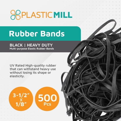 PlasticMill Rubber Bands - #33 Size - Red Rubberbands - 1LB/500 Count