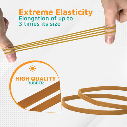 PlasticMill Rubber Bands - #33 Size - Red Rubberbands - 1LB/500 Count