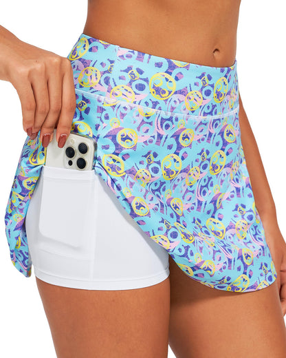 Stelle Women's Tennis Golf Skirts High Waisted Athletic Skorts with Pockets