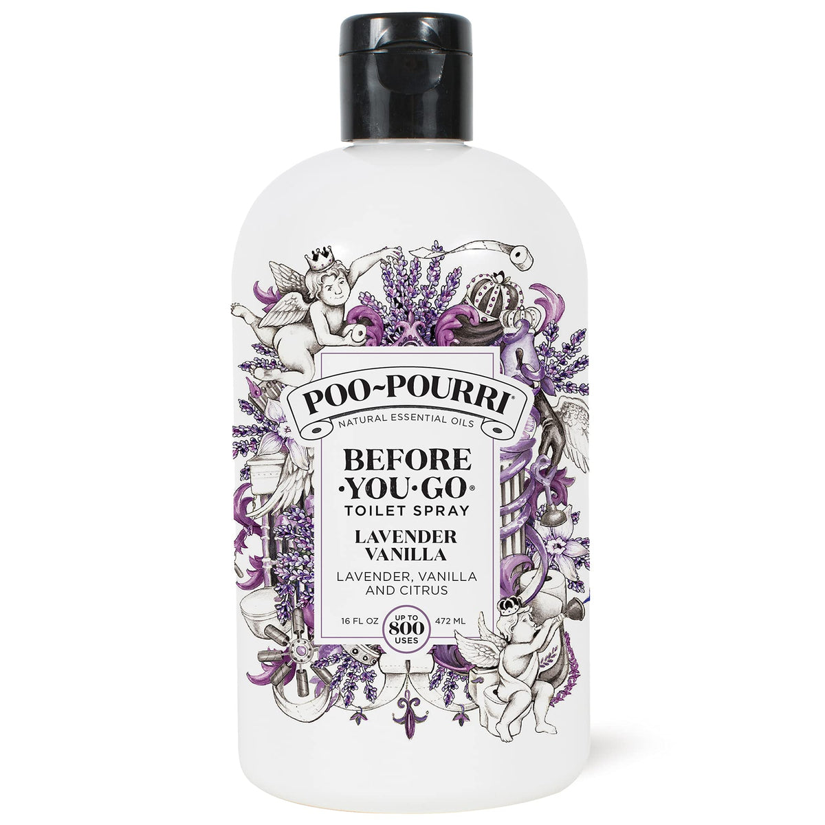 Poo-Pourri Before-You-Go Toilet Spray, Lavender Vanilla, 2 Fl Oz