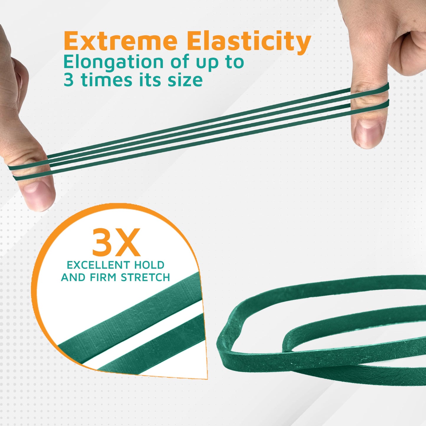 PlasticMill Rubber Bands - #33 Size - Red Rubberbands - 1LB/500 Count