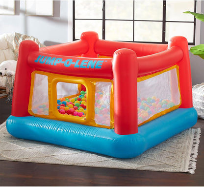 INTEX Jump-O-Lene Inflatable Trampoline Bounce House for Kids Ages 3-6