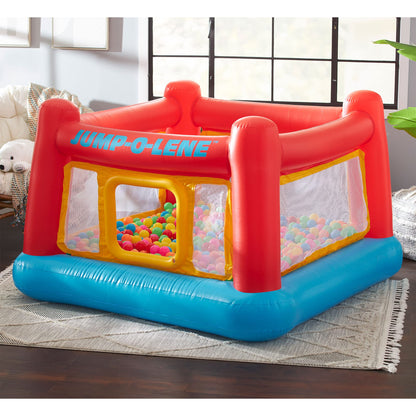 INTEX Jump-O-Lene Inflatable Trampoline Bounce House for Kids Ages 3-6