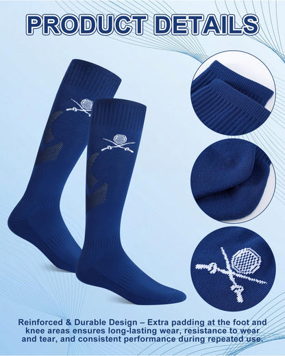 5 Pairs Fencing Socks for Men Youth Novelty Christmas Fencer Gifts