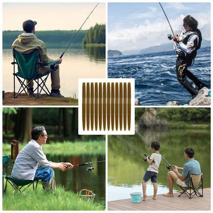 Senko Bait Soft Plastic Lures 5" Senkos 24 Pcs/100pcs for Wacky Rig Freshwater Fishing Green Pumpkin senko with Black Flake Pink Watermelon Double Color