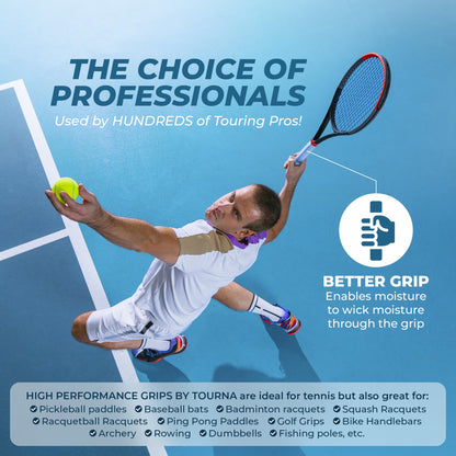 Tourna Grip XL Original Dry Feel Tennis Grip - The Ultimate Hot Weather Overgrip