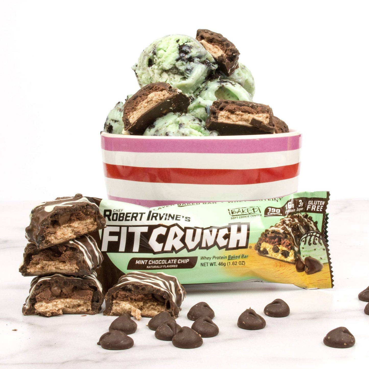 FITCRUNCH Snack Size Protein Bars, 6-Layer Baked Bar, 3g of Sugar, Gluten Free & Soft Cake Core (9 Count, Flavor Lovers)