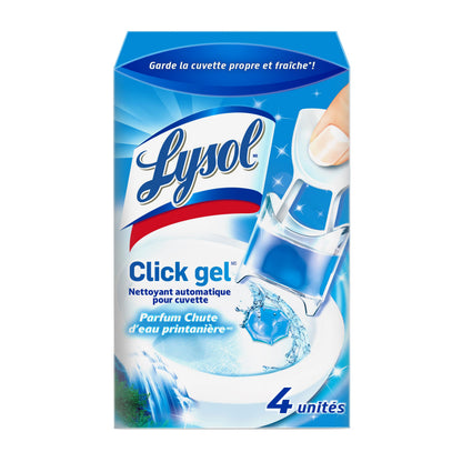 Lysol Click Gel Toilet Bowl Cleaner, Gel Stamp, Lavender, 6 Count