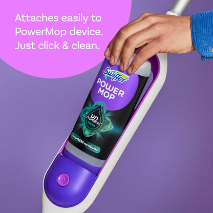 Swiffer Power Mop Refill Solution, Floor Cleaner for Mopping Tile, Vinyl, Laminate, Wood in Home, Bathroom, Kitchen, All Purpose Multi-Surface Solution for Floor Cleaning, Lavender Scent, 50.6oz