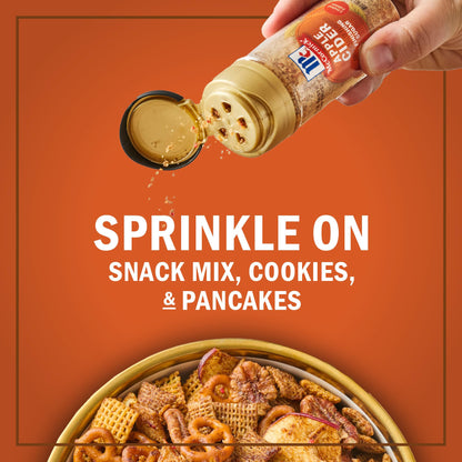 McCormick Finishing Sugar, Pumpkin Spice, Limited Edition, Sweet Blend of Warm Pumpkin Spices, The Perfect Finish for Cookies, Muffins, Pancakes, Bread, and More, 3.66 oz