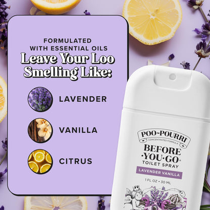 Poo-Pourri Before-You-Go Toilet Spray, Lavender Vanilla, 2 Fl Oz