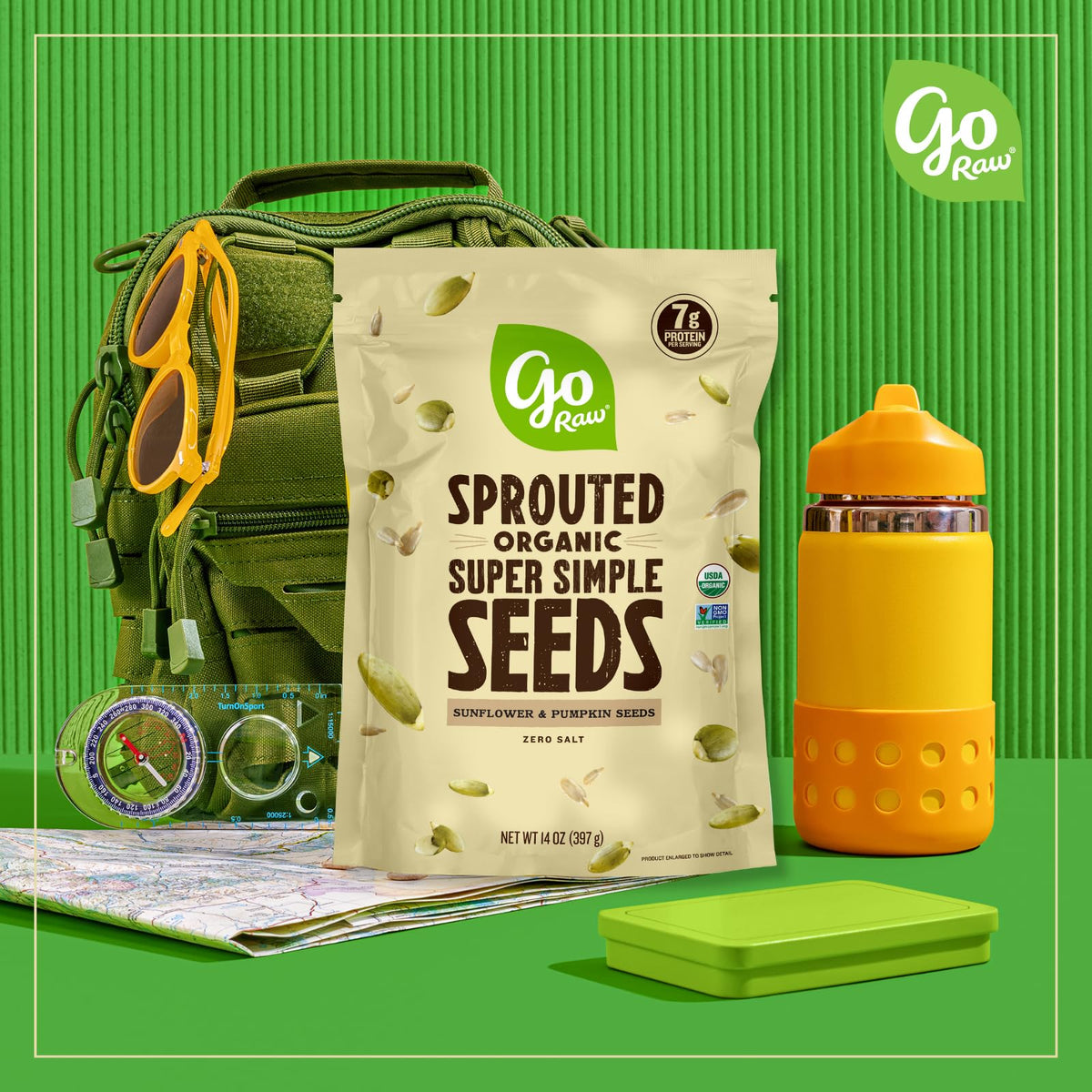 Go Raw Organic Sprouted Pumpkin Seeds - Sea Salted Pepita Snack