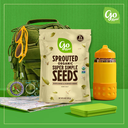 Go Raw Organic Sprouted Pumpkin Seeds - Sea Salted Pepita Snack