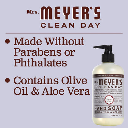 Mrs. Meyer's Clean Day, Hand Soap Refill, Lavender Scent, 33 Fl Oz