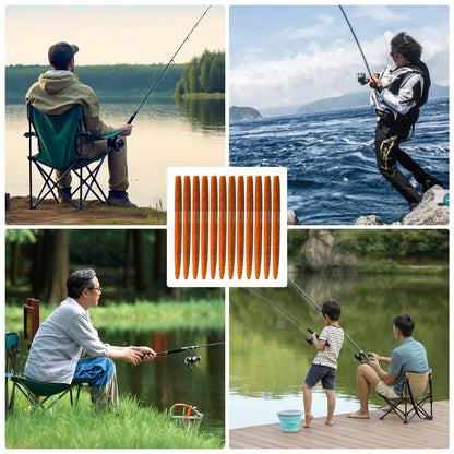 Senko Bait Soft Plastic Lures 5" Senkos 24 Pcs/100pcs for Wacky Rig Freshwater Fishing Green Pumpkin senko with Black Flake Pink Watermelon Double Color