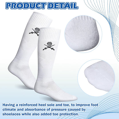 5 Pairs Fencing Socks for Men Youth Novelty Christmas Fencer Gifts