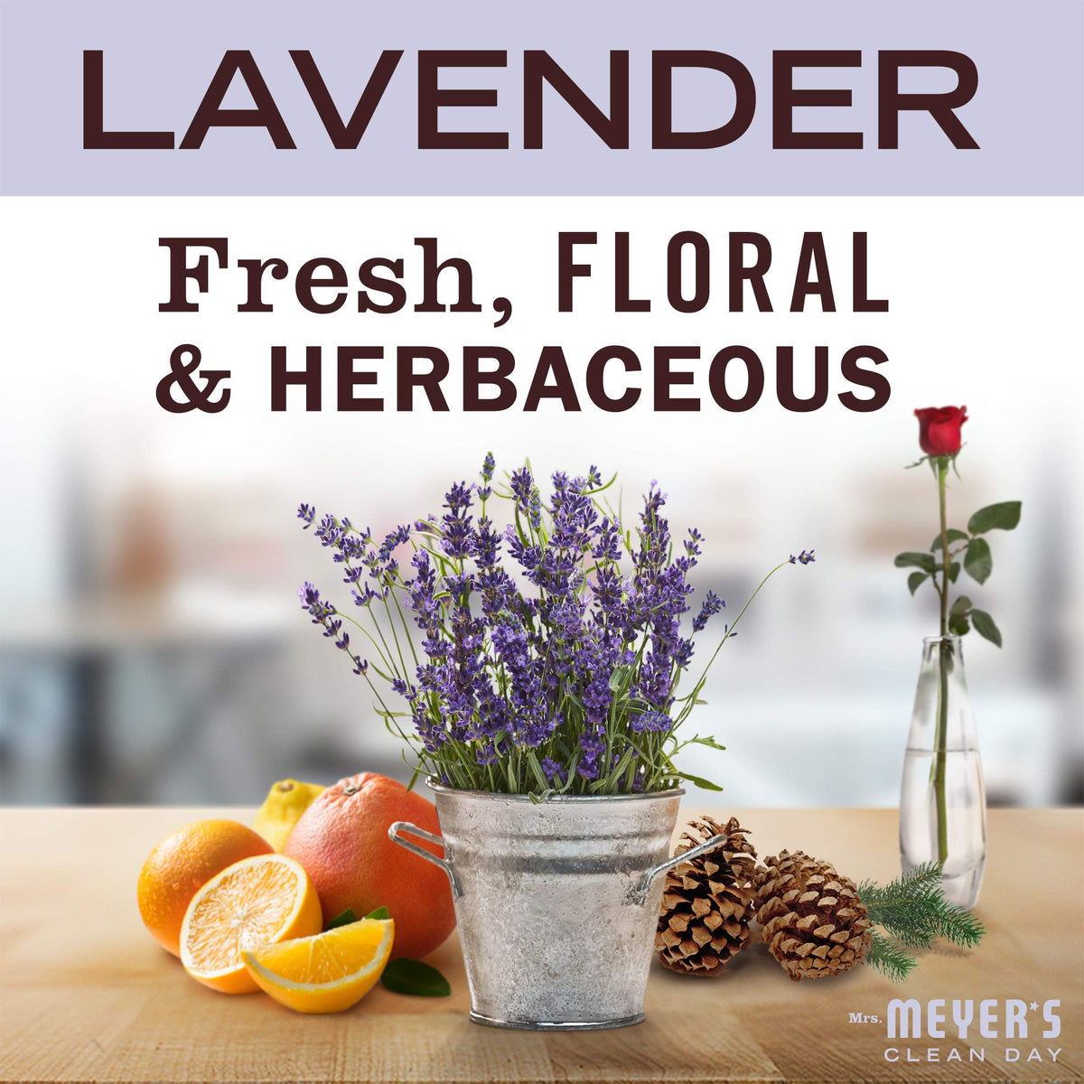 Mrs. Meyer's Clean Day, Hand Soap Refill, Lavender Scent, 33 Fl Oz