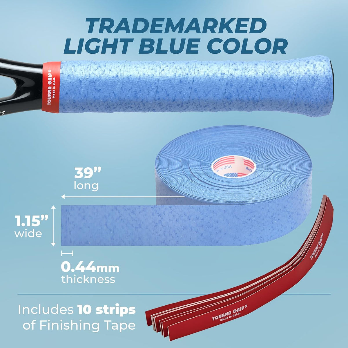 Tourna Grip XL Original Dry Feel Tennis Grip - The Ultimate Hot Weather Overgrip